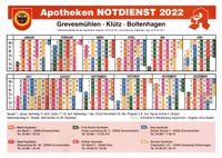 Apotheken Notdienst 2022 Grevesmühlen - Klütz - Boltenhagen